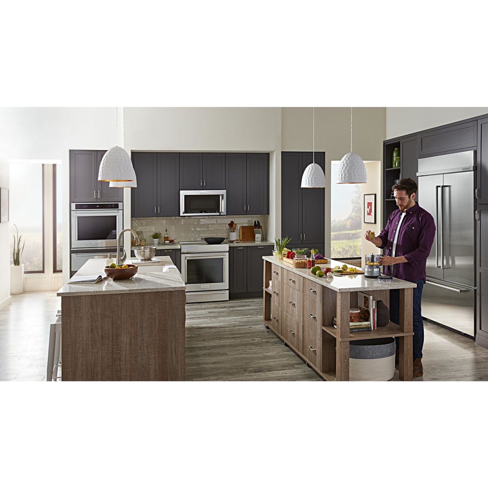 KitchenAid French Door Fridge (KBFN502ESS) - Stainless Steel