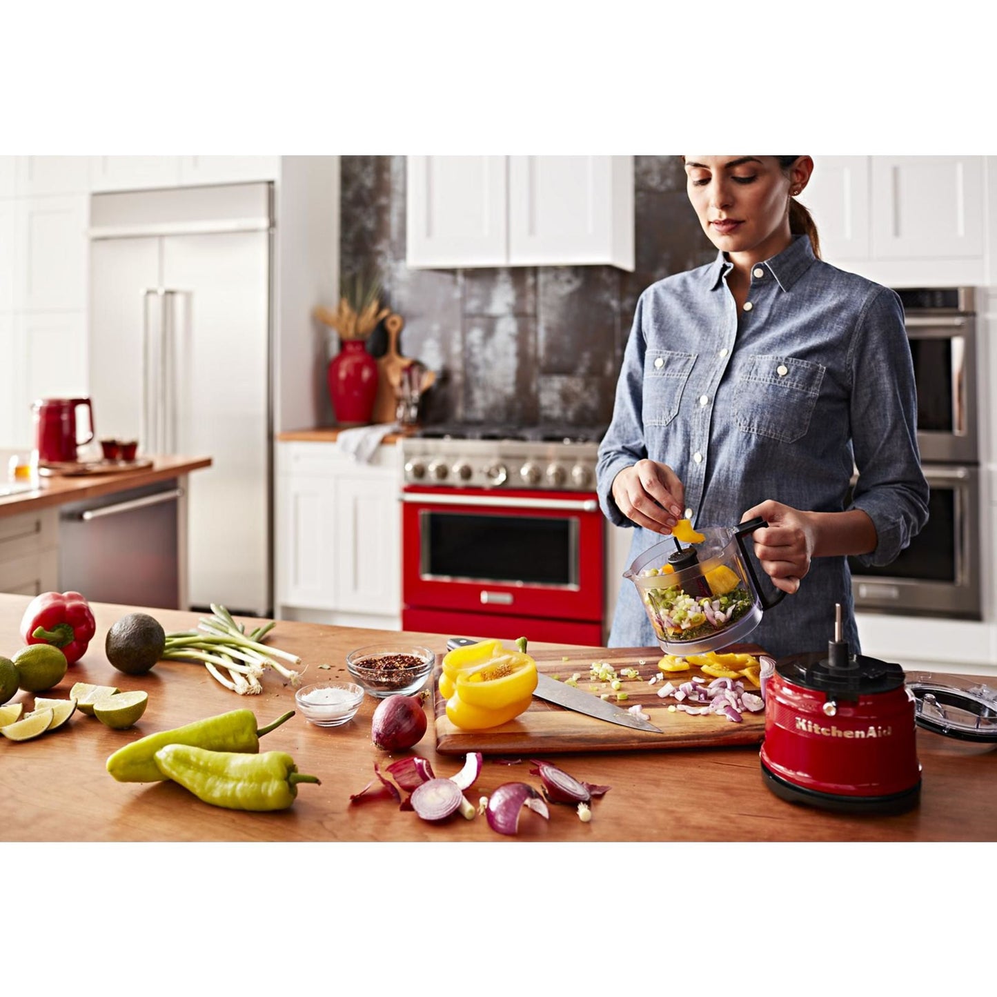 KitchenAid Dual Fuel Range (KFDC506JPA) - Passion Red