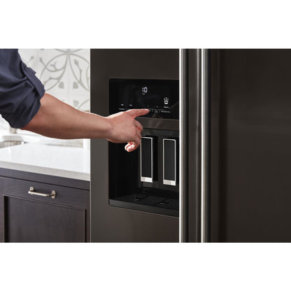 KitchenAid Counter Depth Fridge (KRSC700HBS) - Black Stainless