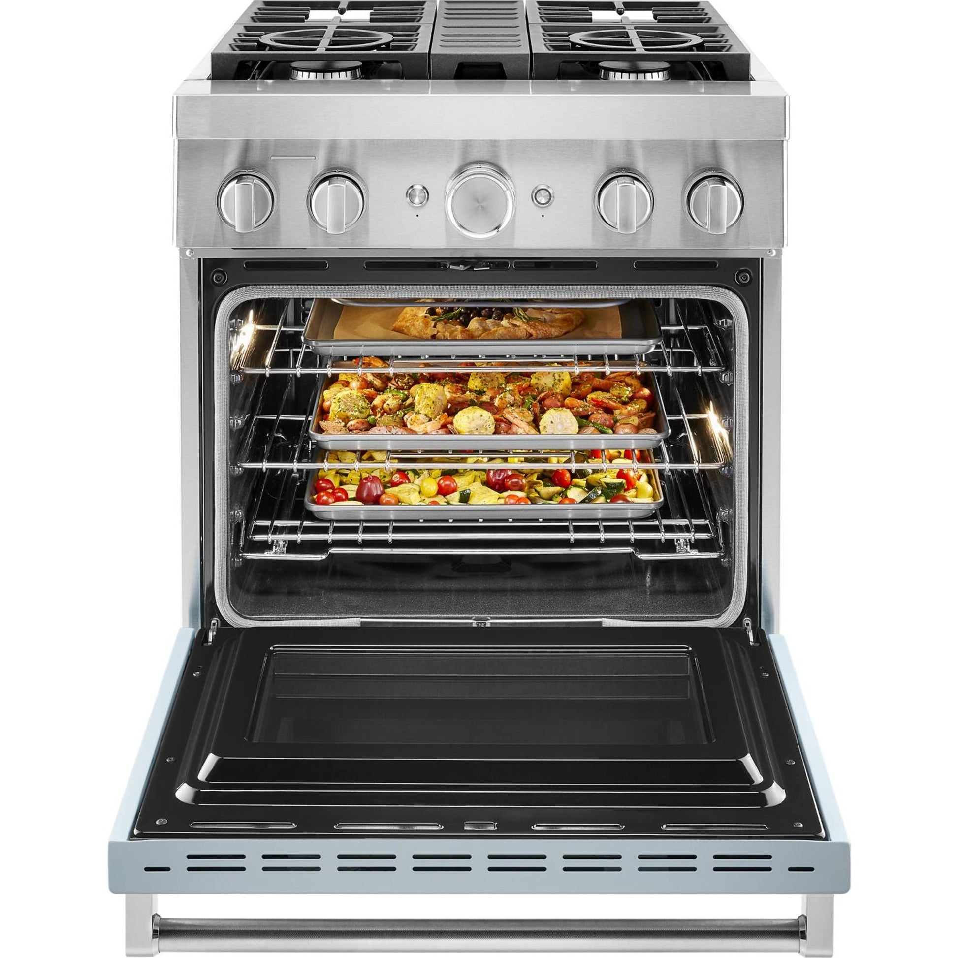 KitchenAid Dual Fuel Range (KFDC500JMB) - Misty Blue