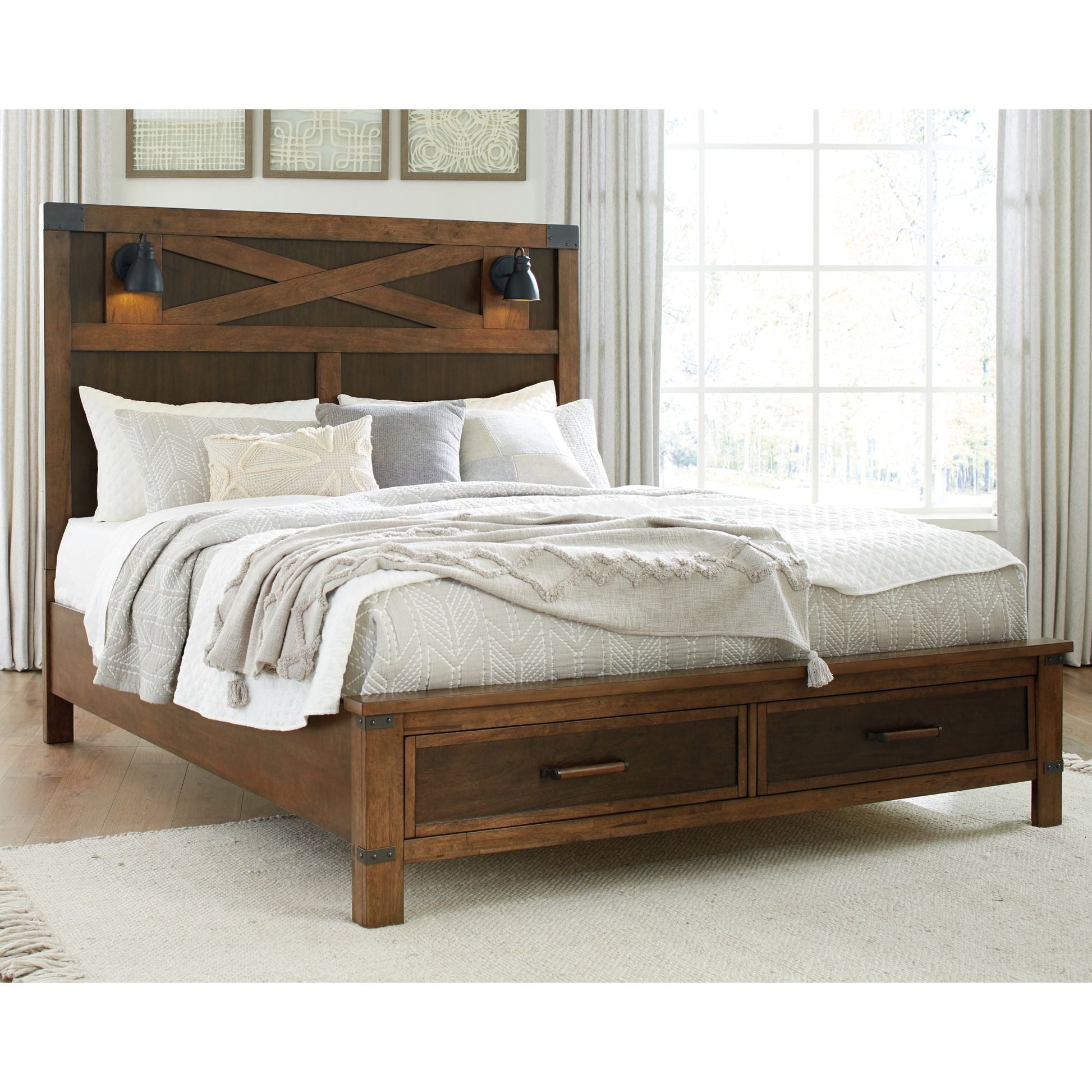 Wyattfield 3 Piece Queen Bed - Two-tone