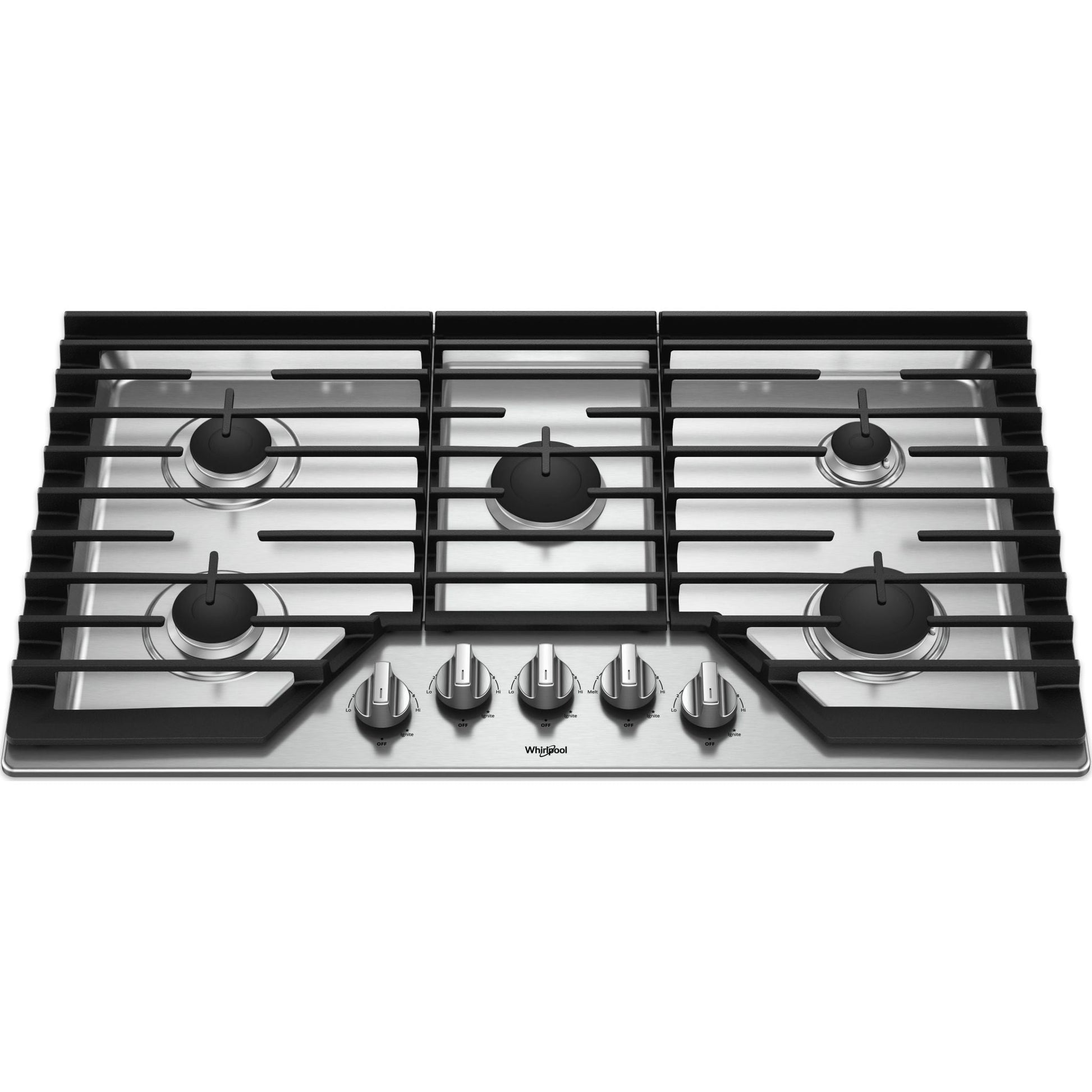Whirlpool 36" Gas Cooktop (WCG55US6HS) - Stainless Steel