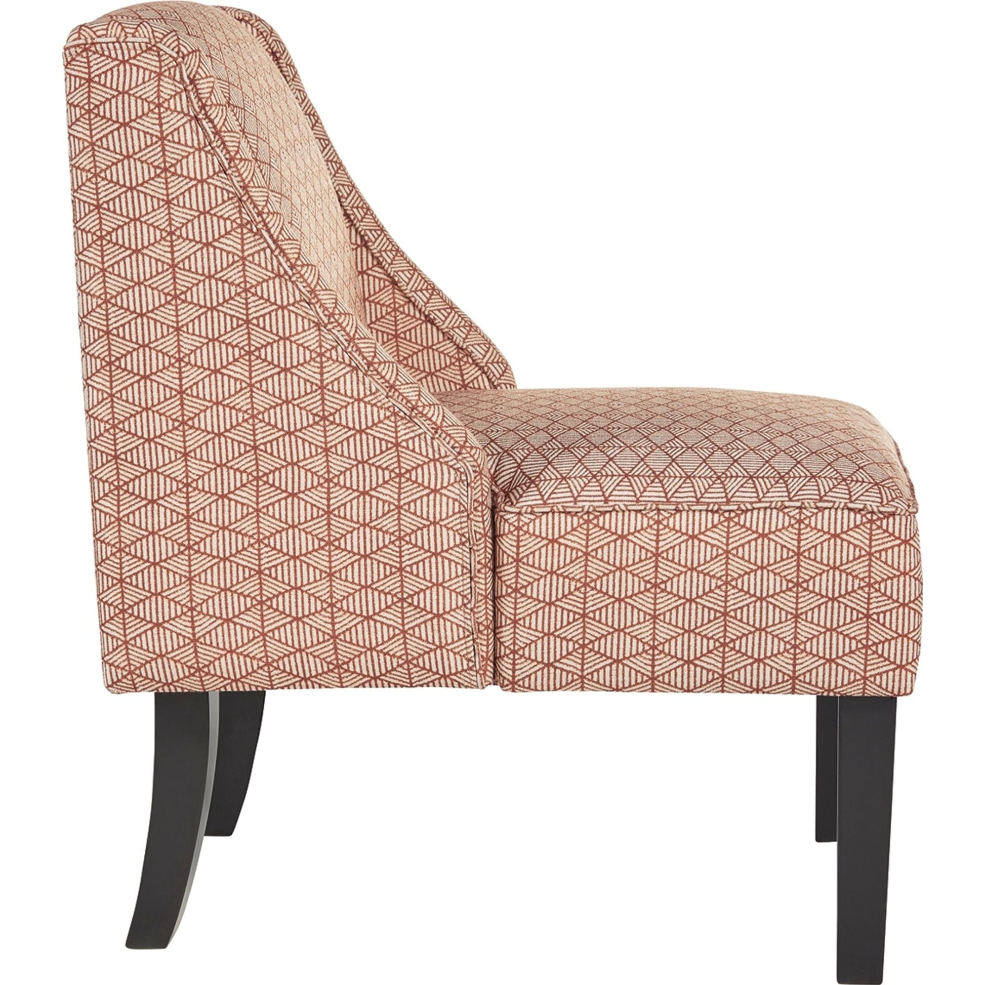 Janesley Accent Chair - Orange/Cream