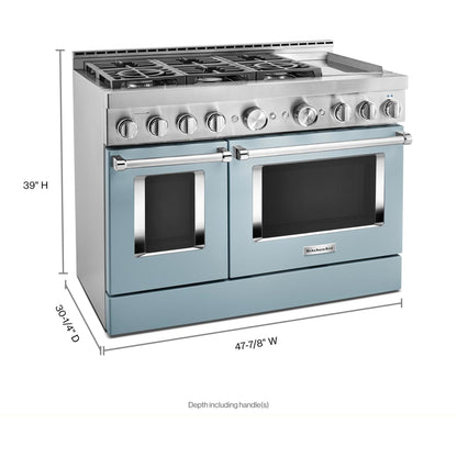 KitchenAid Gas Range (KFGC558JMB) - Misty Blue