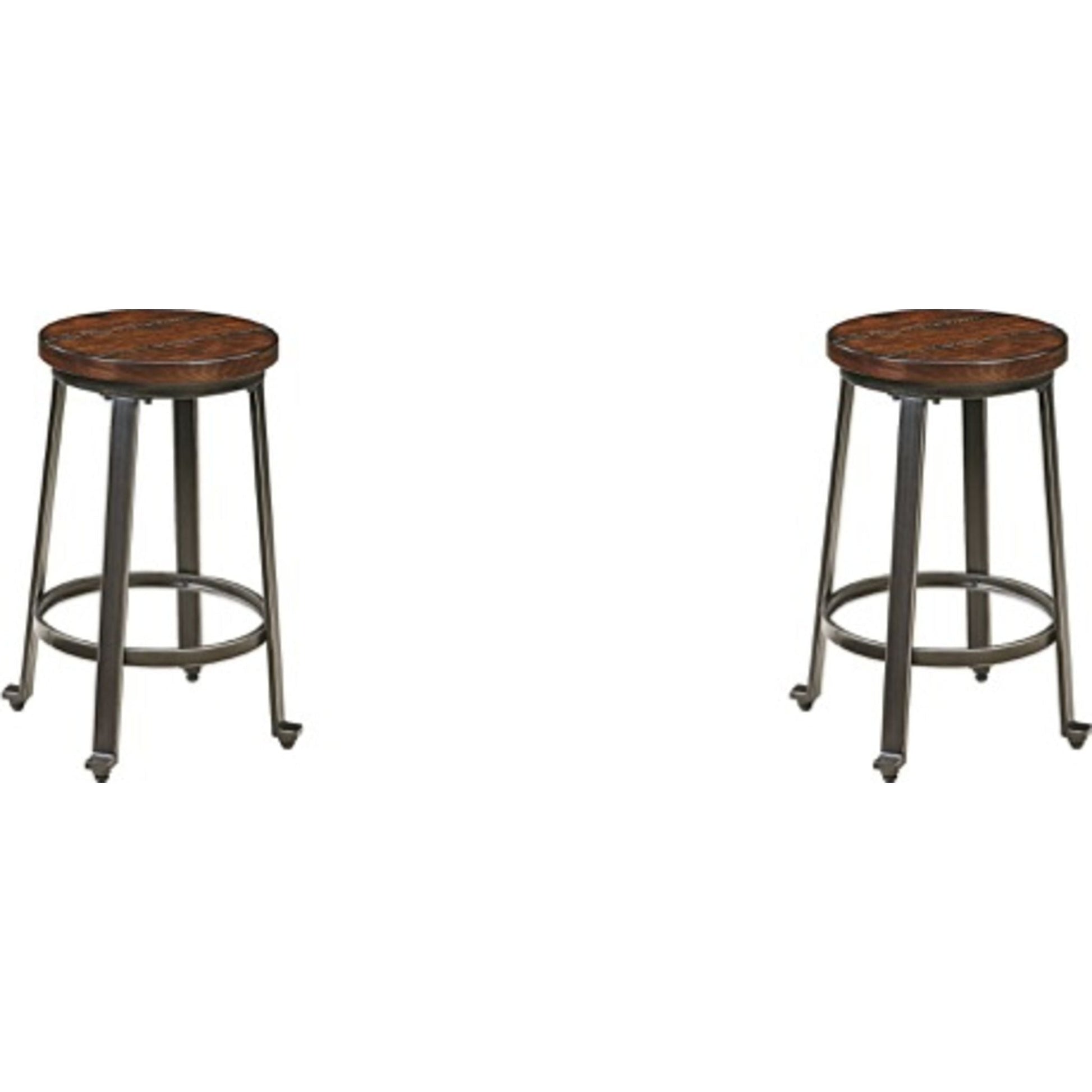 Challiman Bar Stool - Rustic Brown - (D307-124)