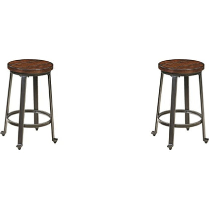 Challiman Bar Stool - Rustic Brown - (D307-124)