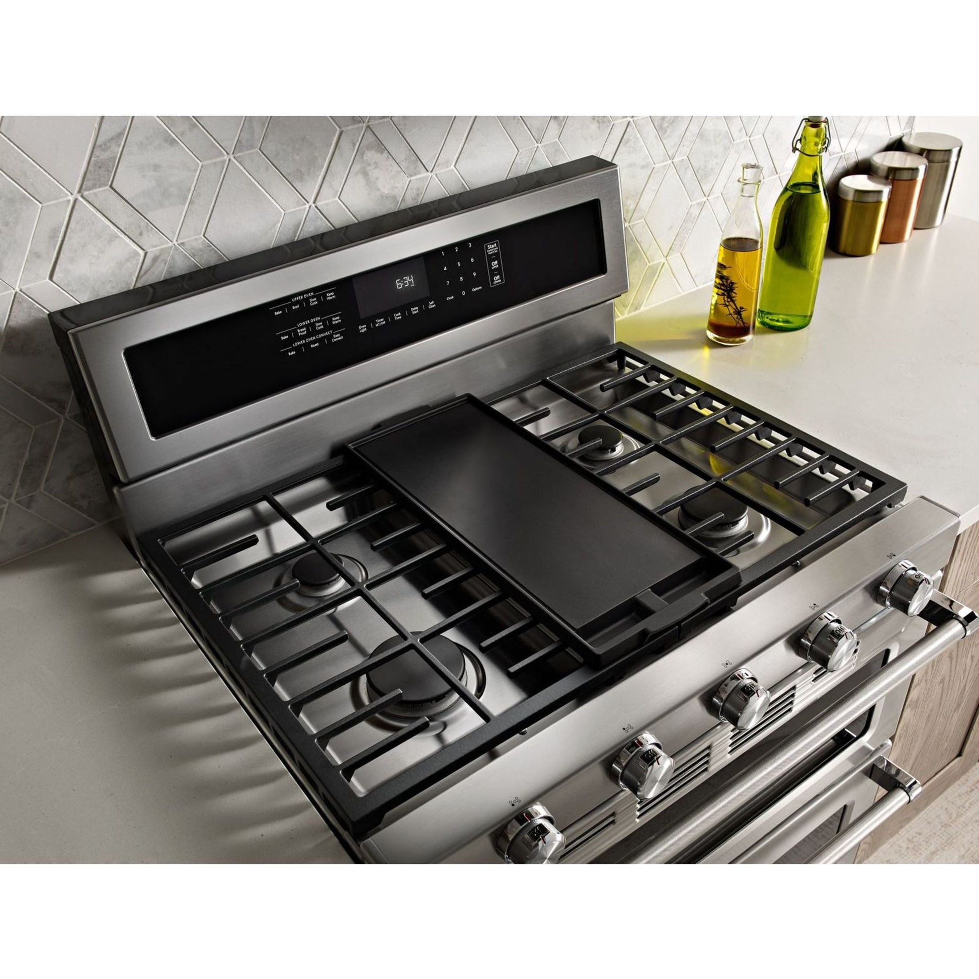 KitchenAid Double Oven Range (KFGD500ESS) - Stainless Steel