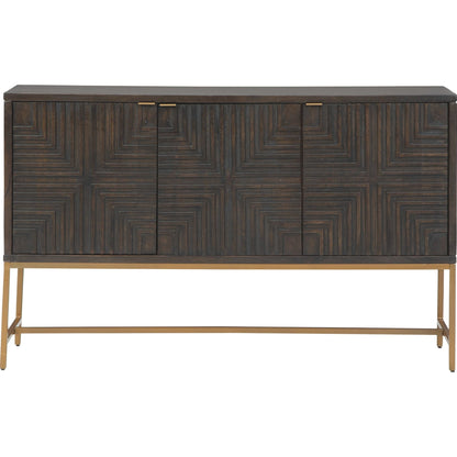 Elinmore Accent Cabinet - Brown/Gold Finish