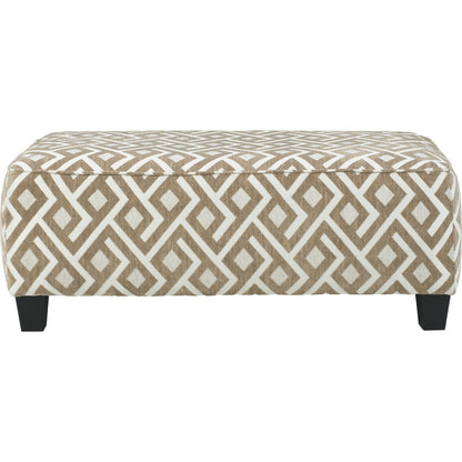 Dovemont Oversized Accent Ottoman - Putty