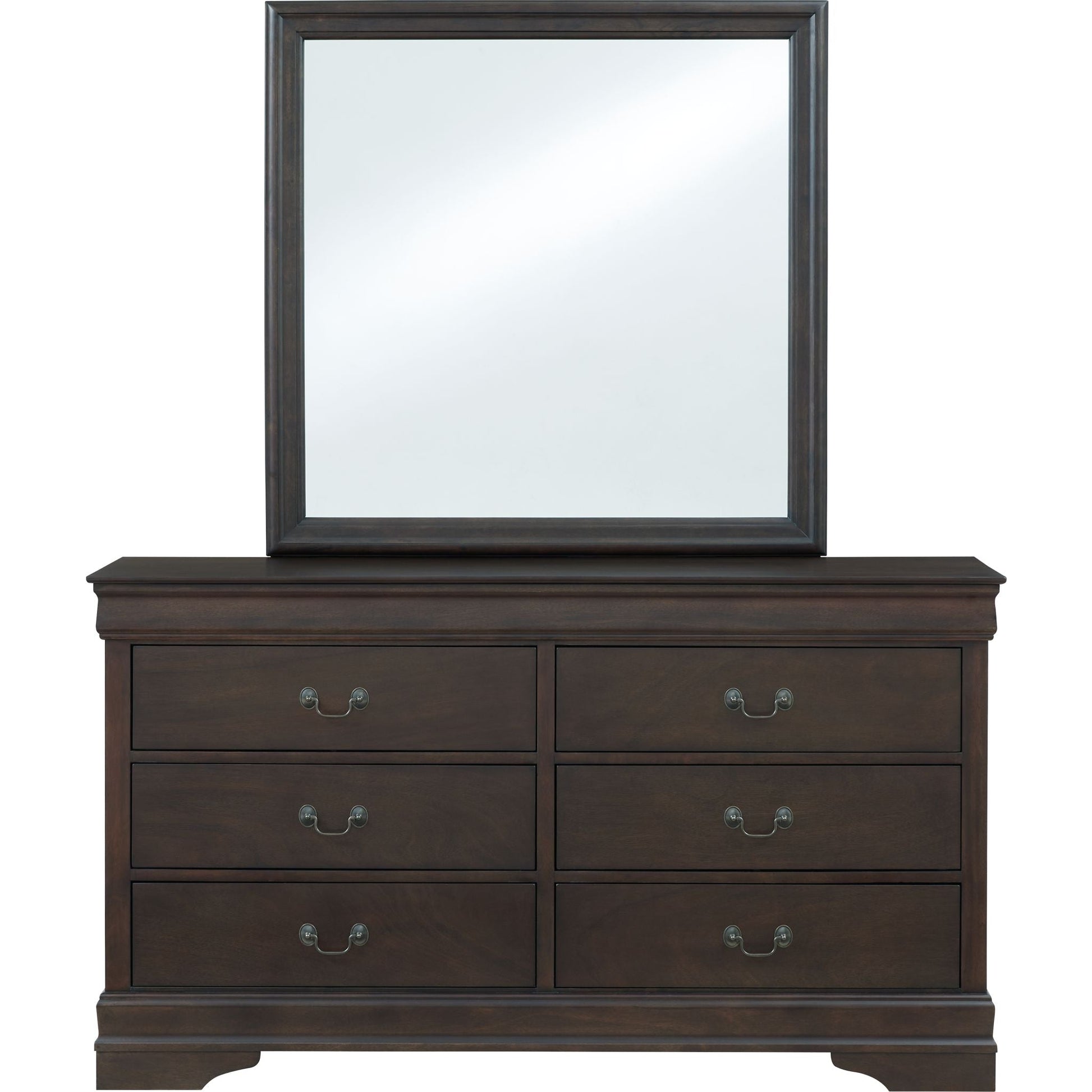 Leewarden Dresser and Mirror - Dark Brown