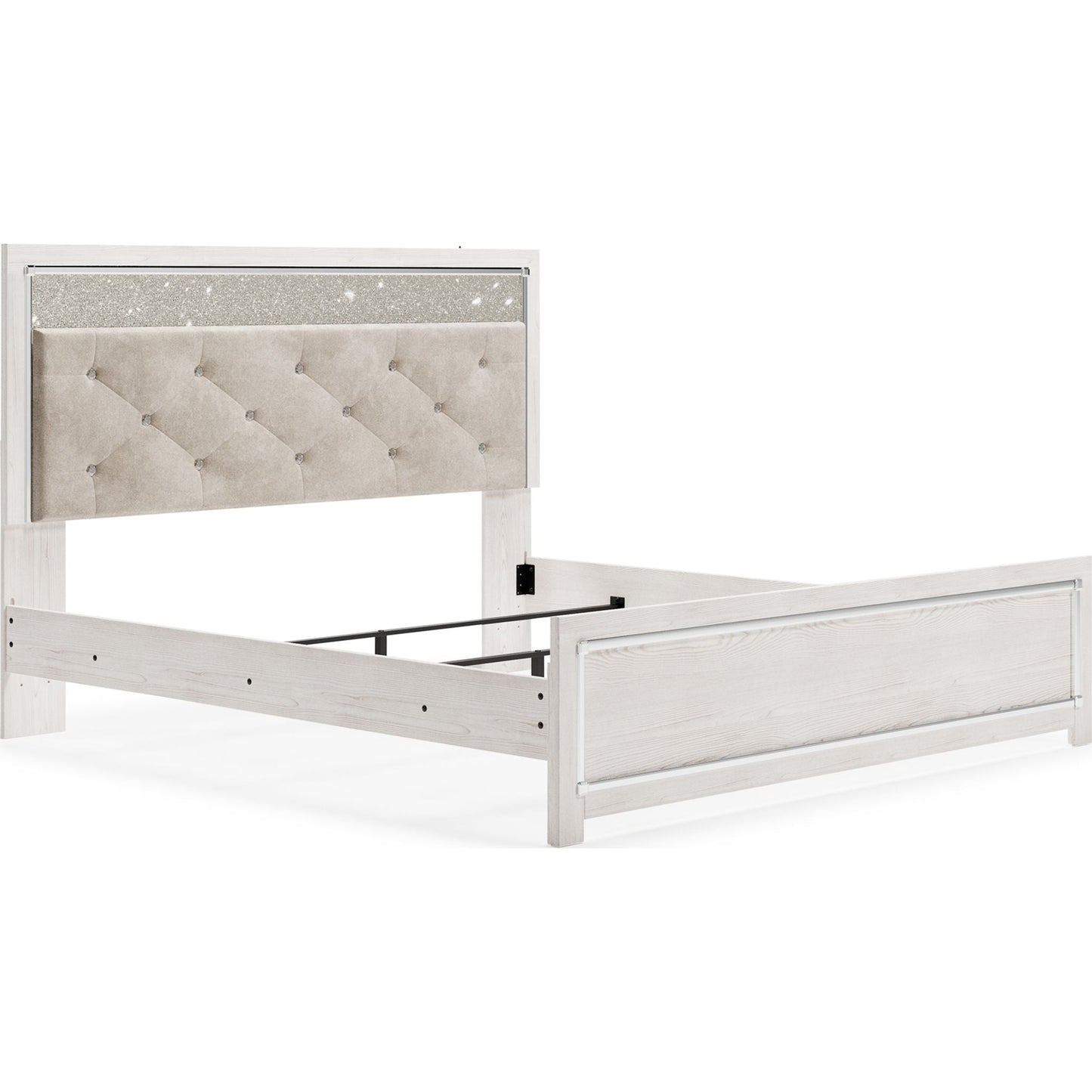 Altyra 3 Piece Panel Bed - White
