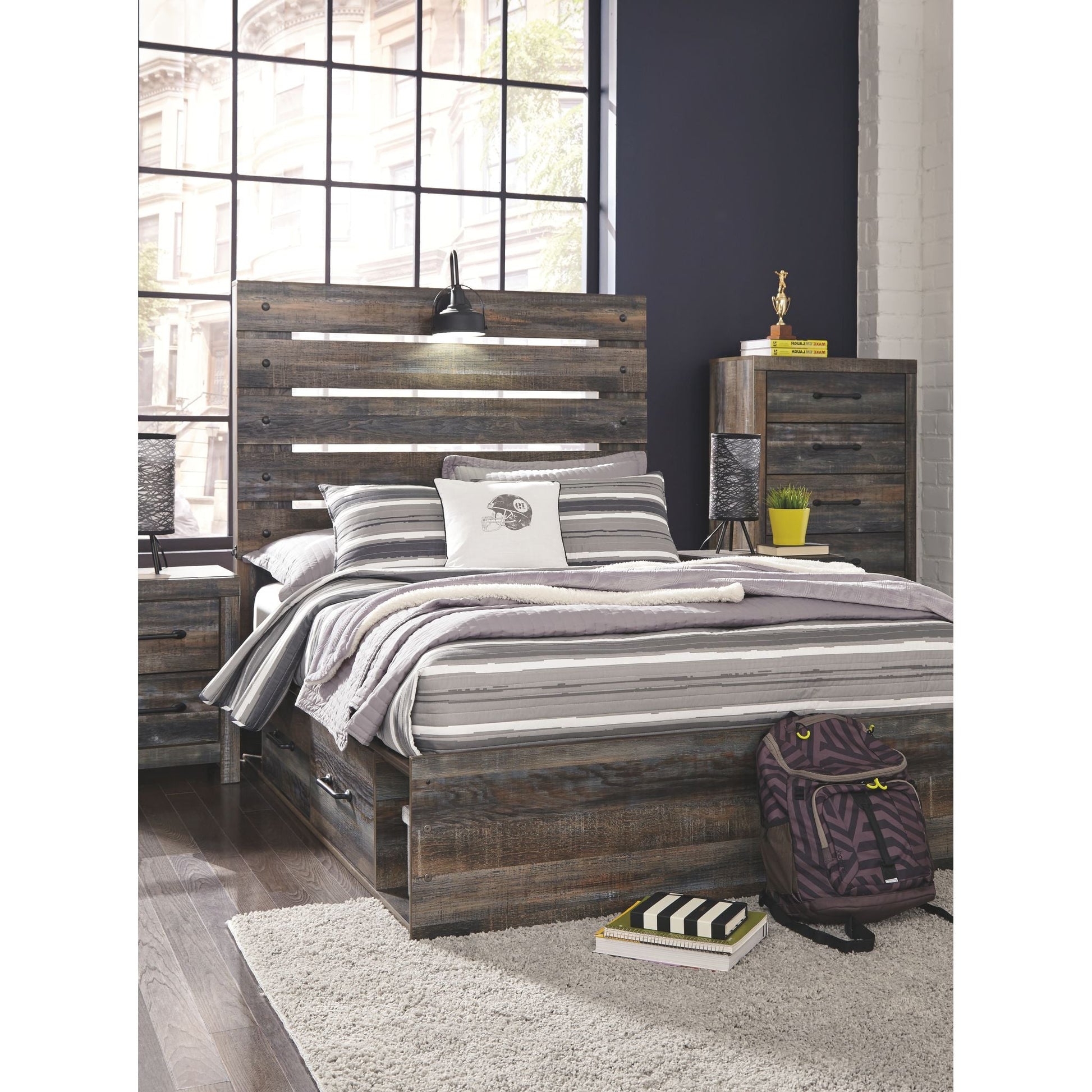 Drystan 4 Piece Full Storage Bed - Multi