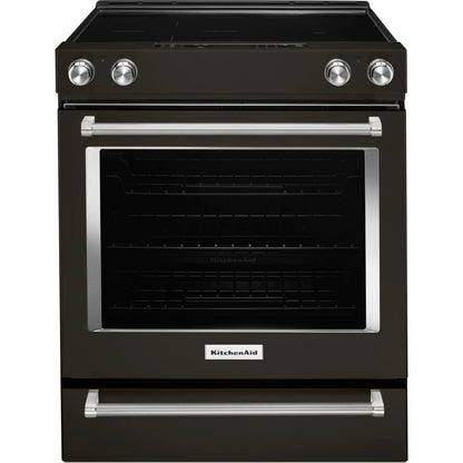 KitchenAid True Convection Range (YKSEG700EBS) - Black Stainless Steel