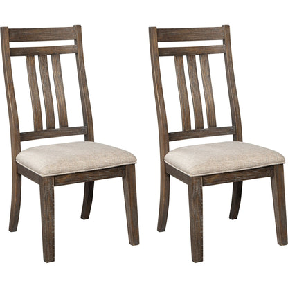 Wyndahl 9 Piece Dining Room - Rustic Brown - (PKG002294)