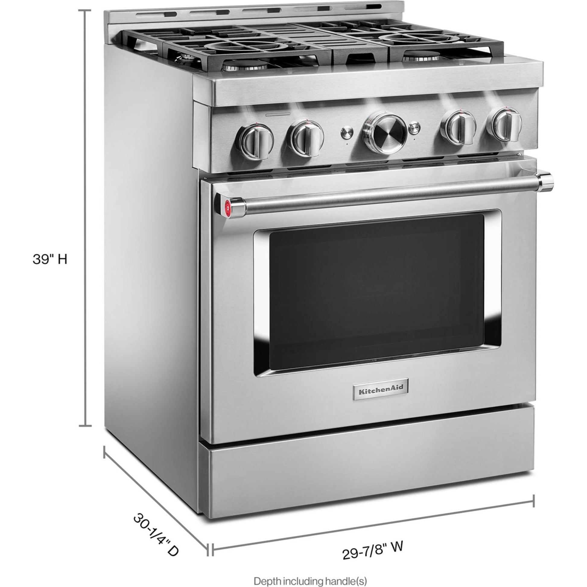 KitchenAid Gas Range (KFGC500JSS) - Stainless Steel