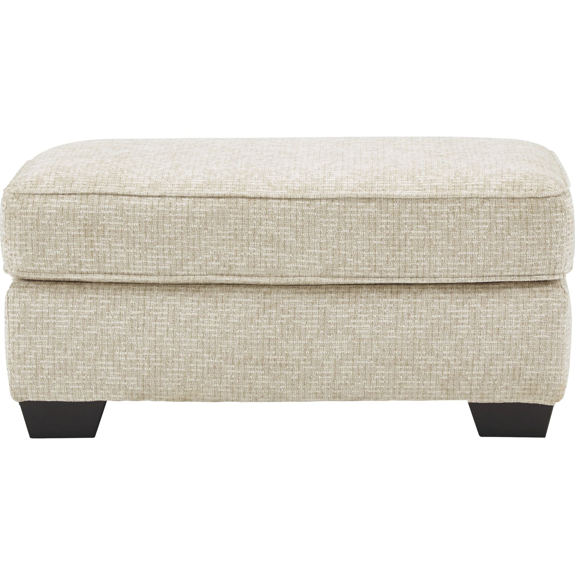 Haisley Ottoman - Ivory