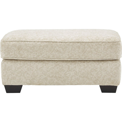 Haisley Ottoman - Ivory