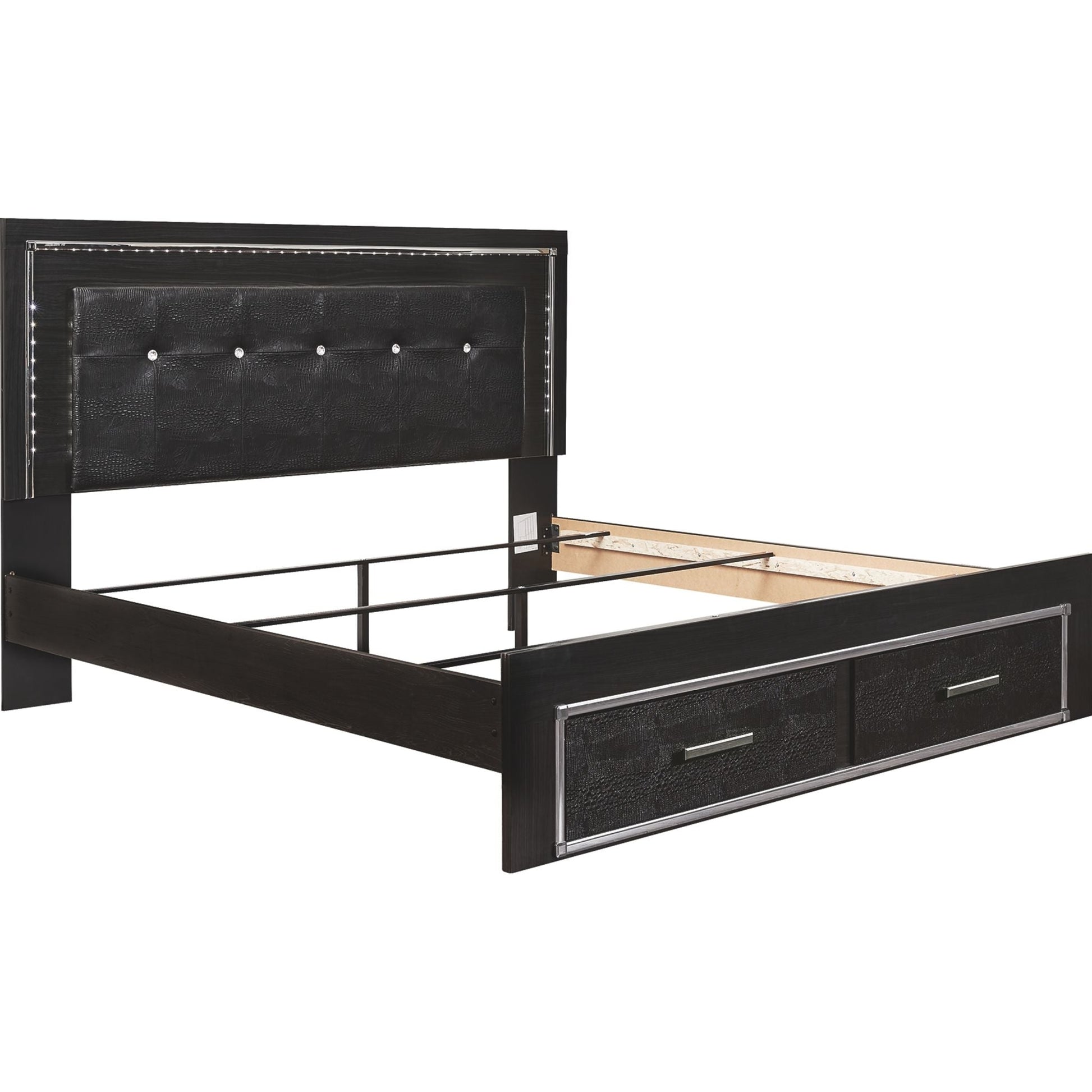 Kaydell 3 Piece King Bed - Black