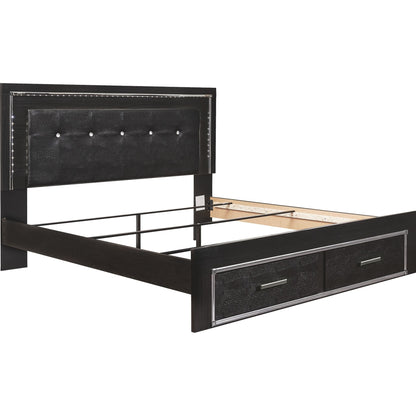Kaydell 3 Piece King Bed - Black