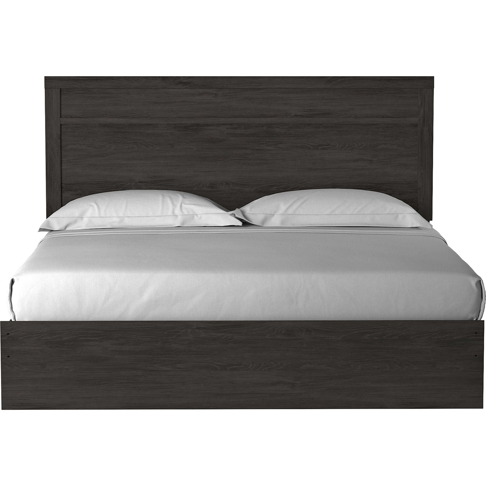 Belachime 3 Piece King Panel Bed - Black