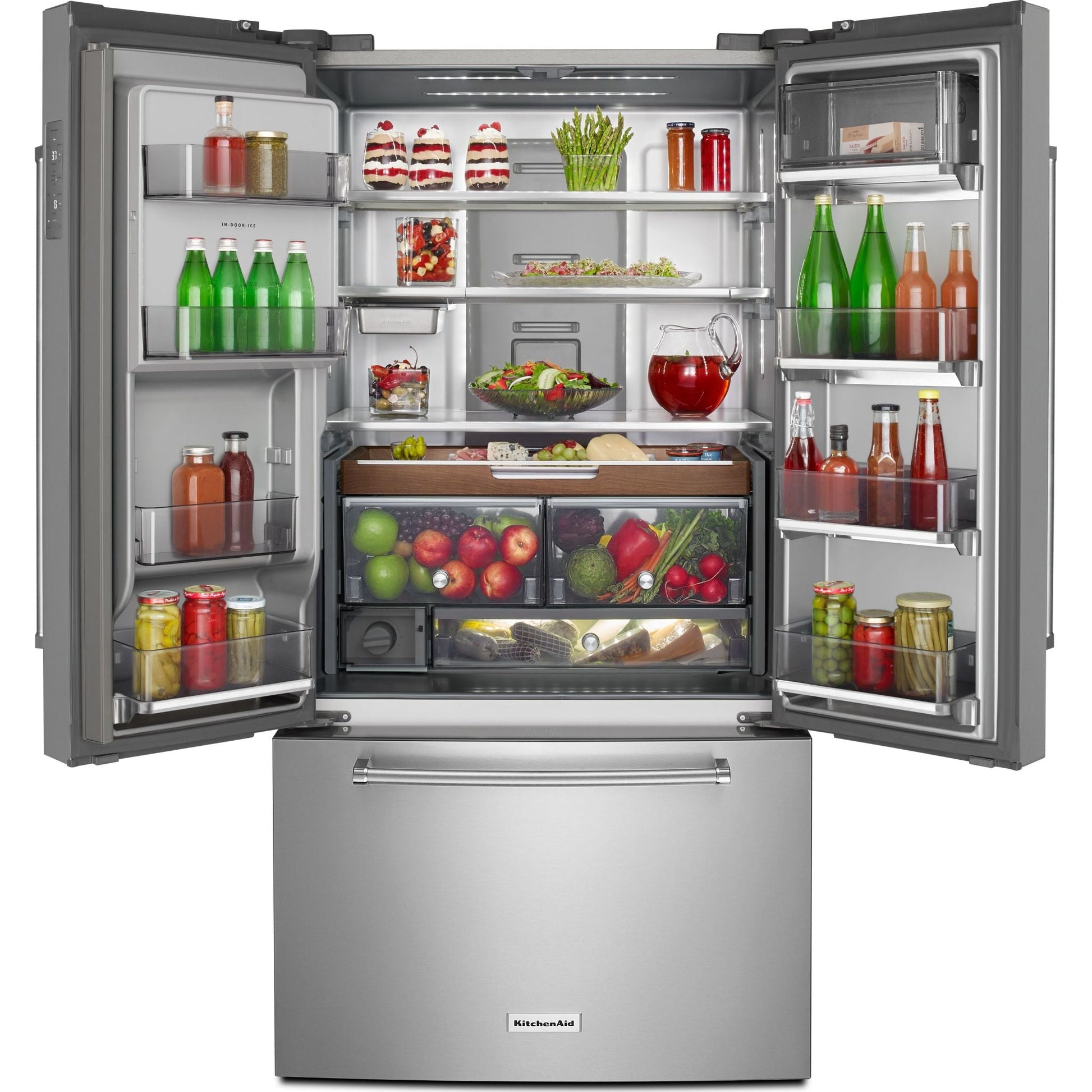 KitchenAid French Door Fridge (KRFC704FPS) - Stainless Steel