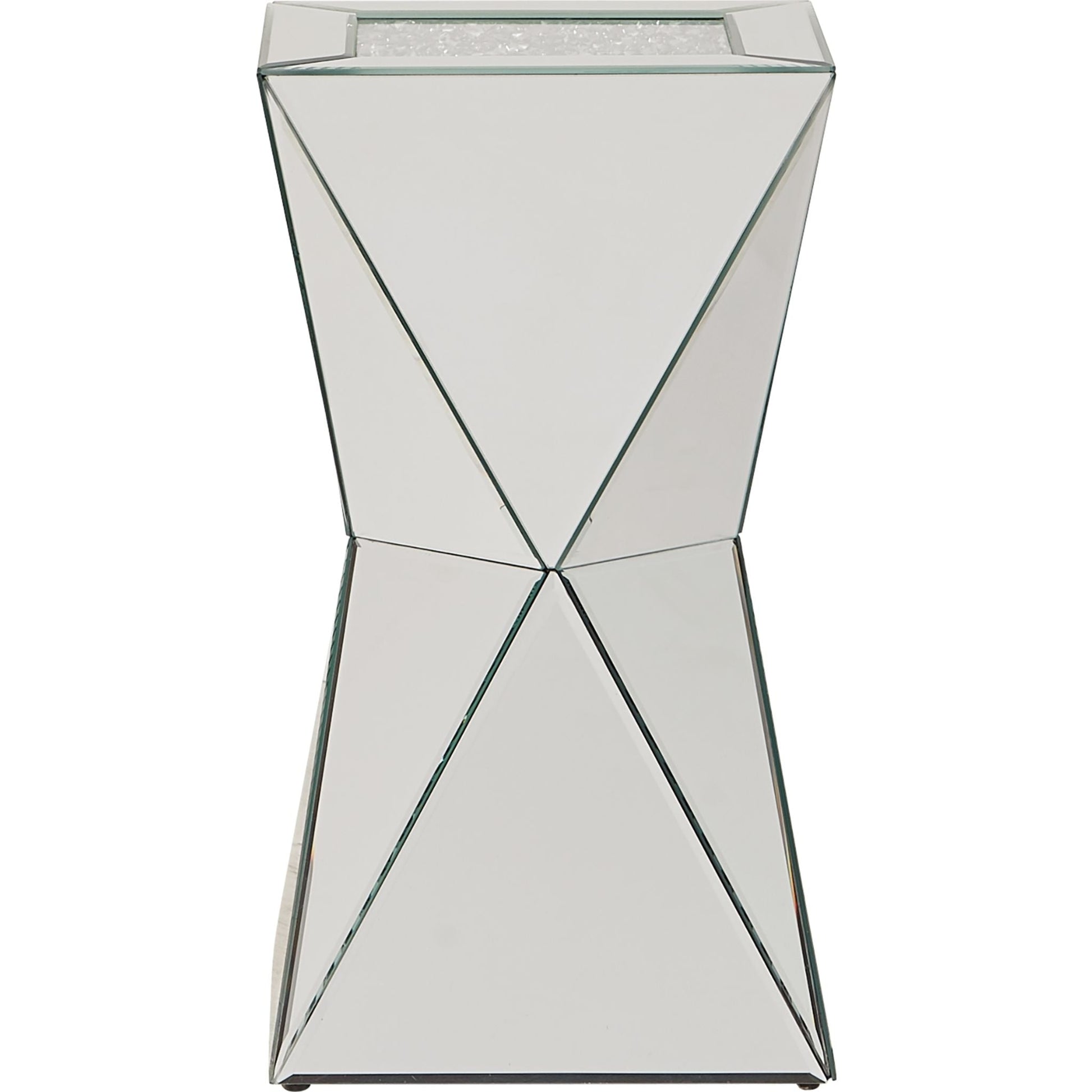 Gillrock Accent Table - Mirror/Silver Finish