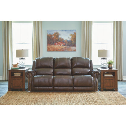Buncrana Power Reclining Sofa - Chocolate