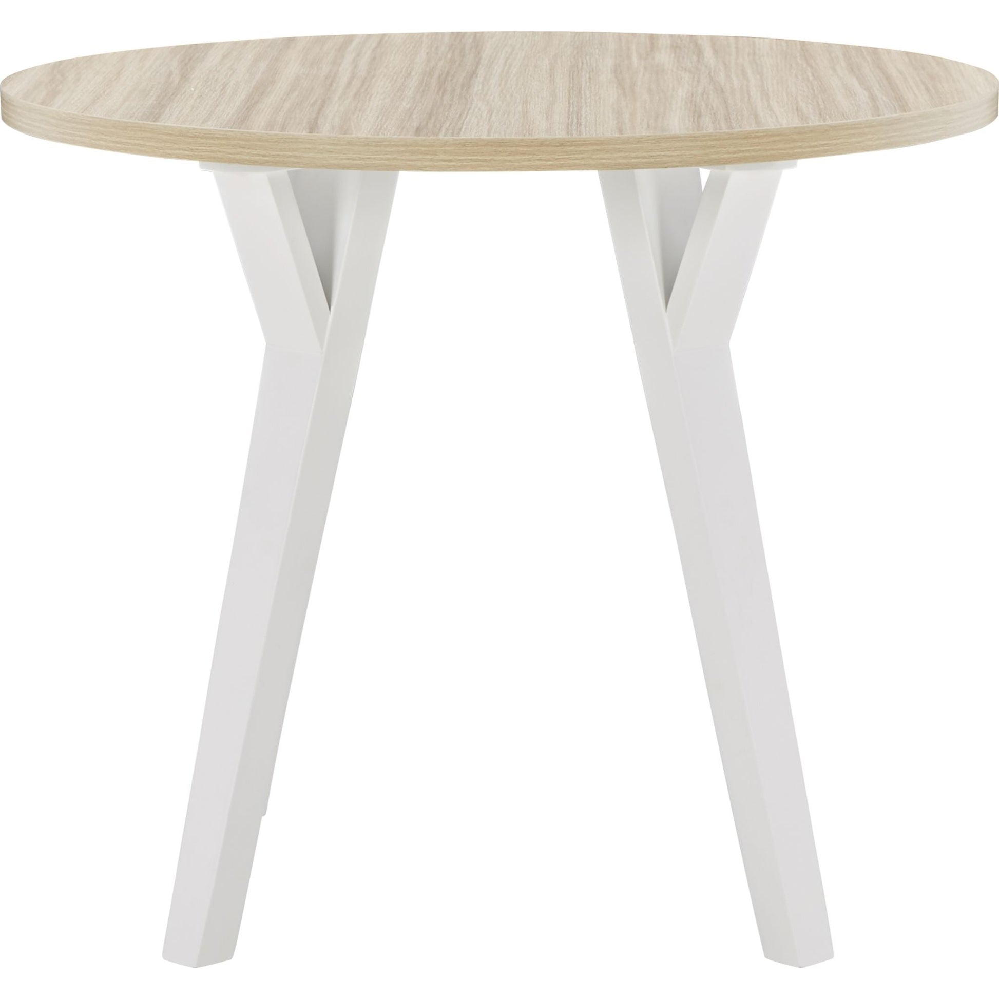 Grannen Round Table - White/Natural - (D407-15)