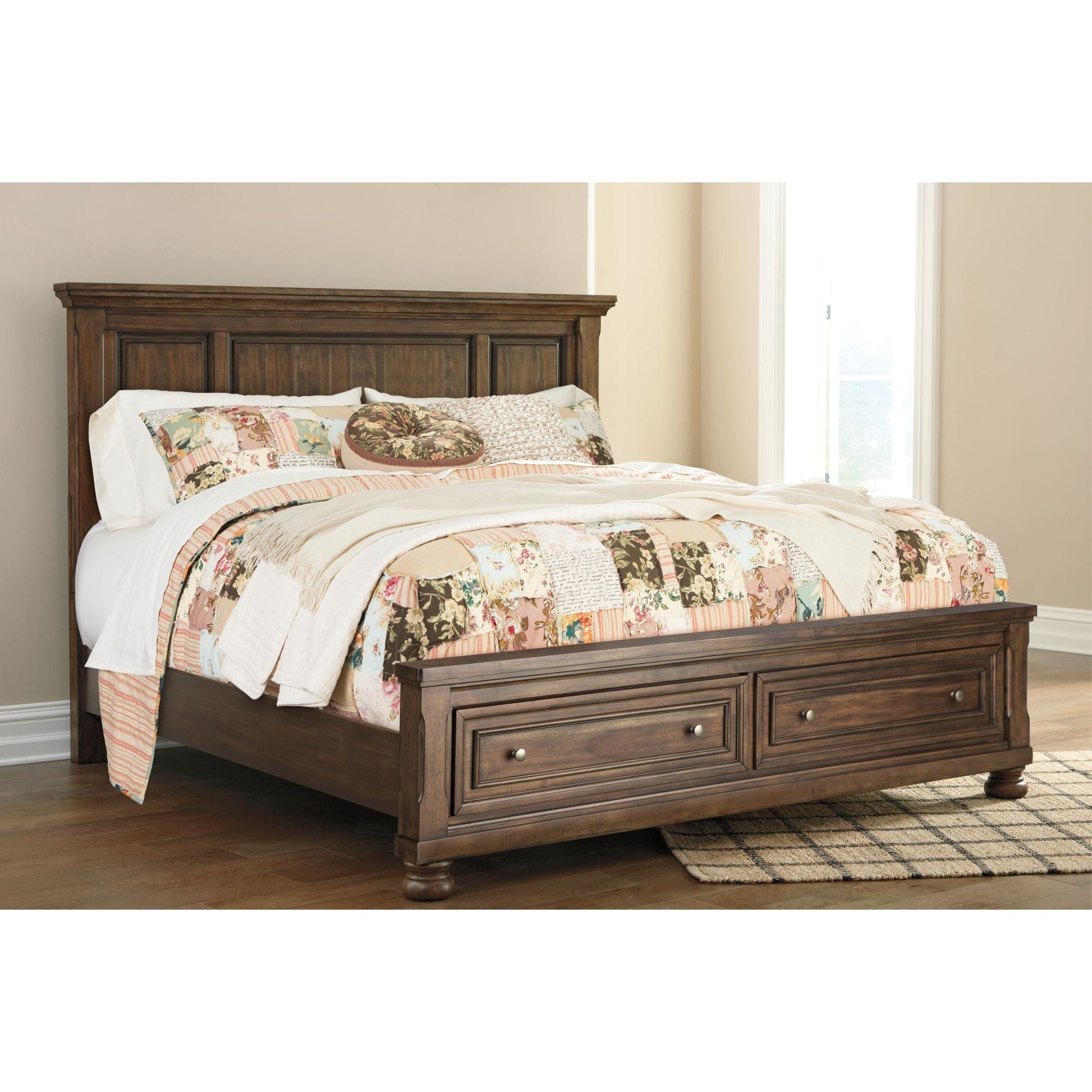 Baymore Panel Bed with Storage
