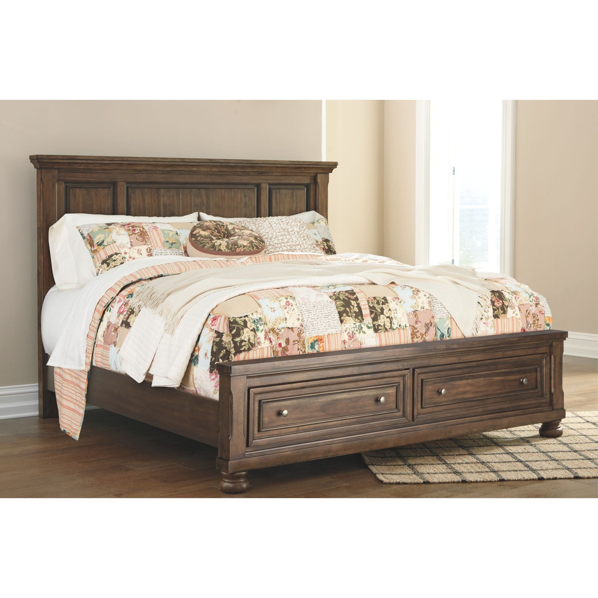 Baymore 5 Piece Bedroom Package - Medium Brown
