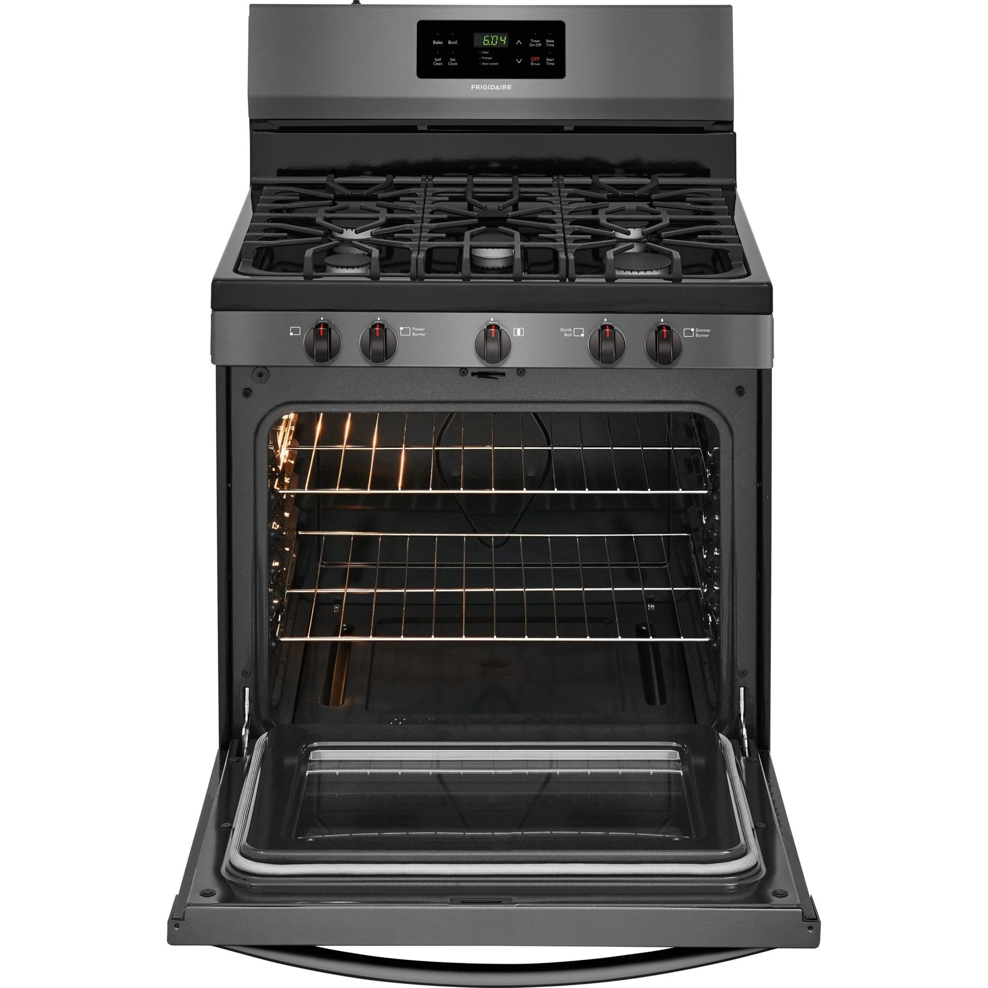Frigidaire Gas Range (FFGF3054TD) - Black Stainless