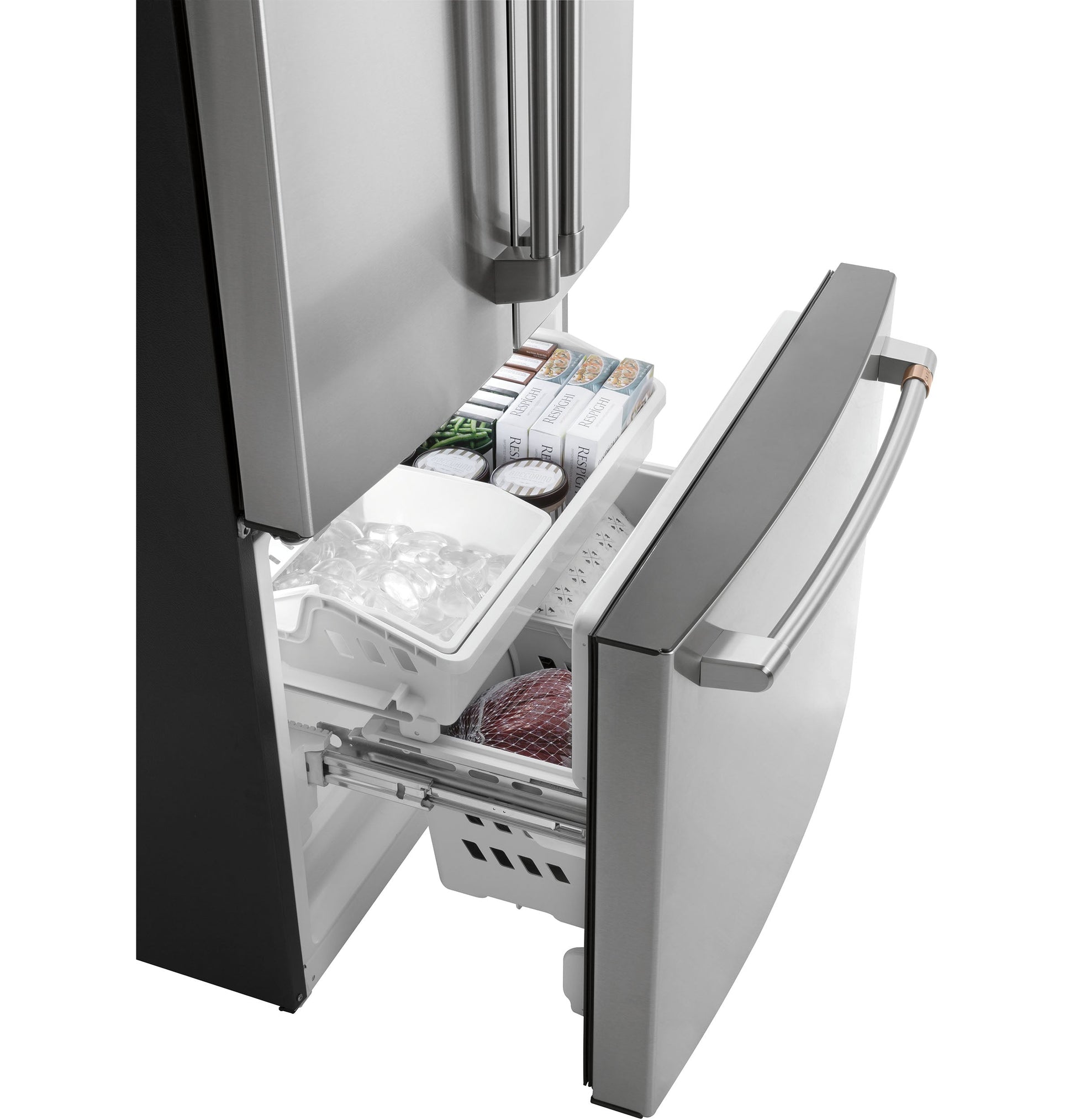Café 18.6 Cu. Ft. Counter-Depth French-Door Refrigerator Stainless Steel - CWE19SP2NS1