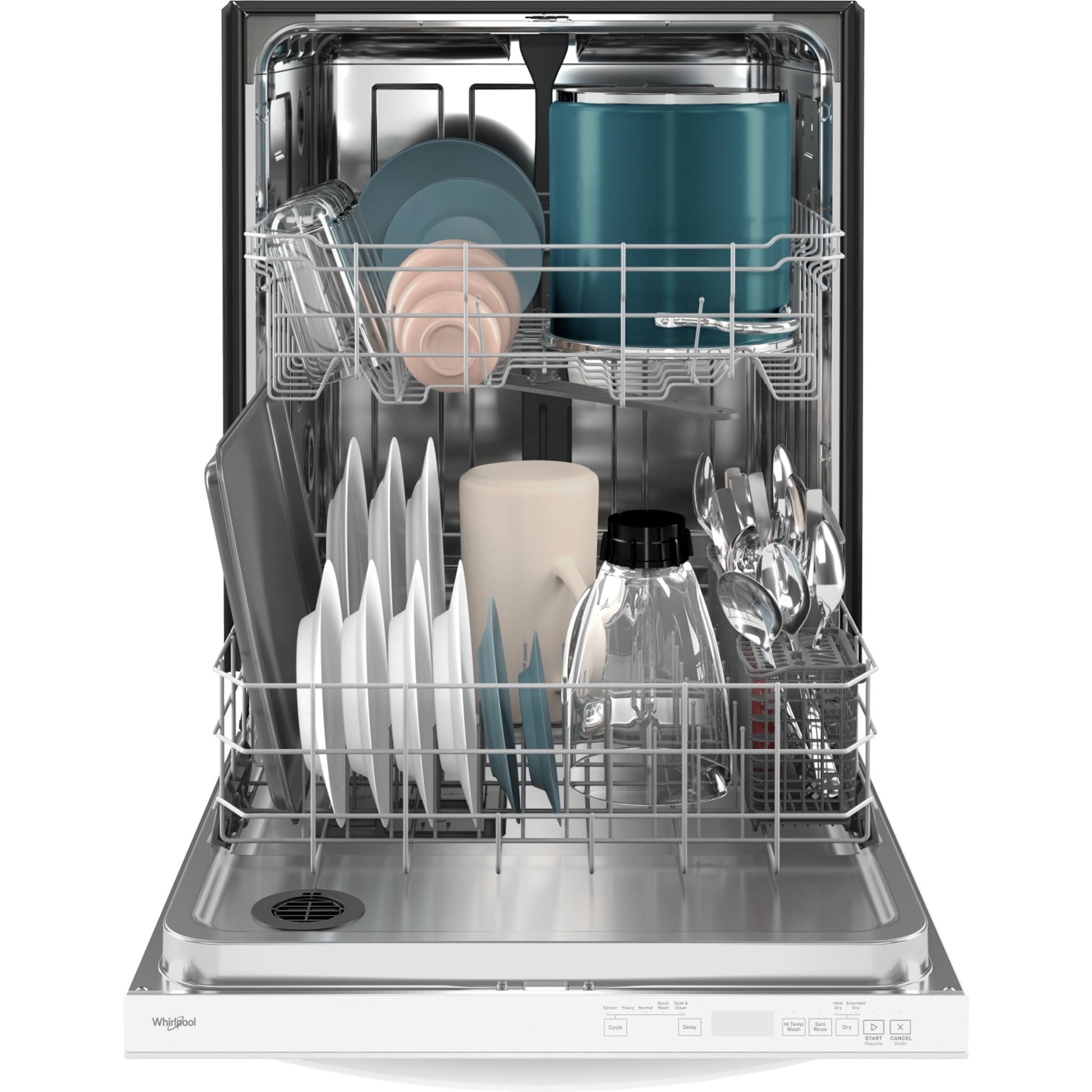 Whirlpool Dishwasher (WDT740SALW) - WHITE