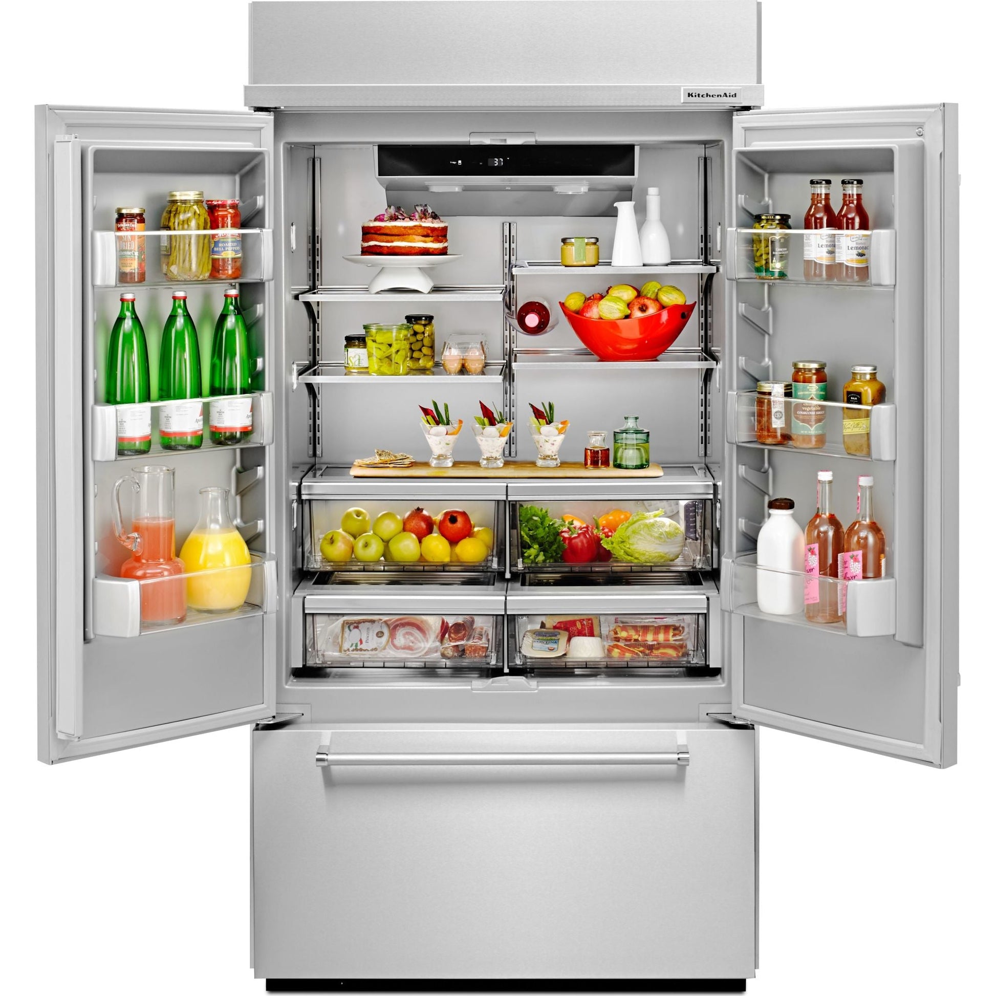 KitchenAid French Door Fridge (KBFN502ESS) - Stainless Steel