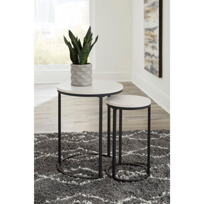 Briarsboro Accent Table (Set of 2) - White/Black