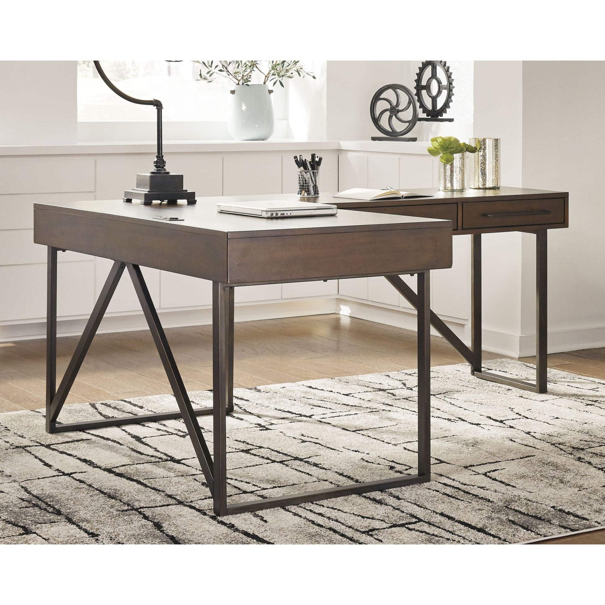 Starmore 2 Piece Home Office Package - Brown