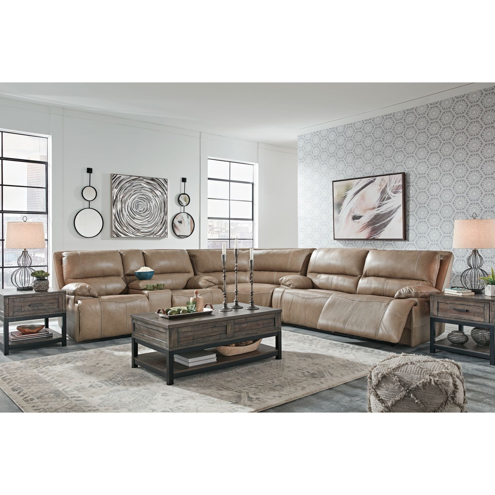 Ricmen 3 Piece Power Sectional