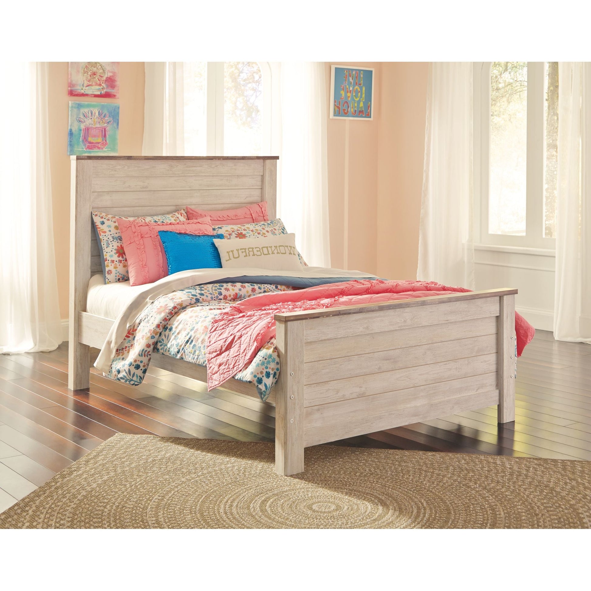 Josie 5 Piece Twin Bedroom - Whitewash