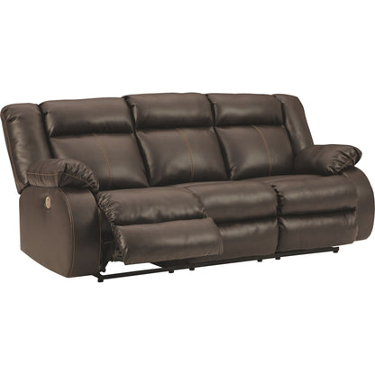 Denoron Power Reclining Sofa - Chocolate