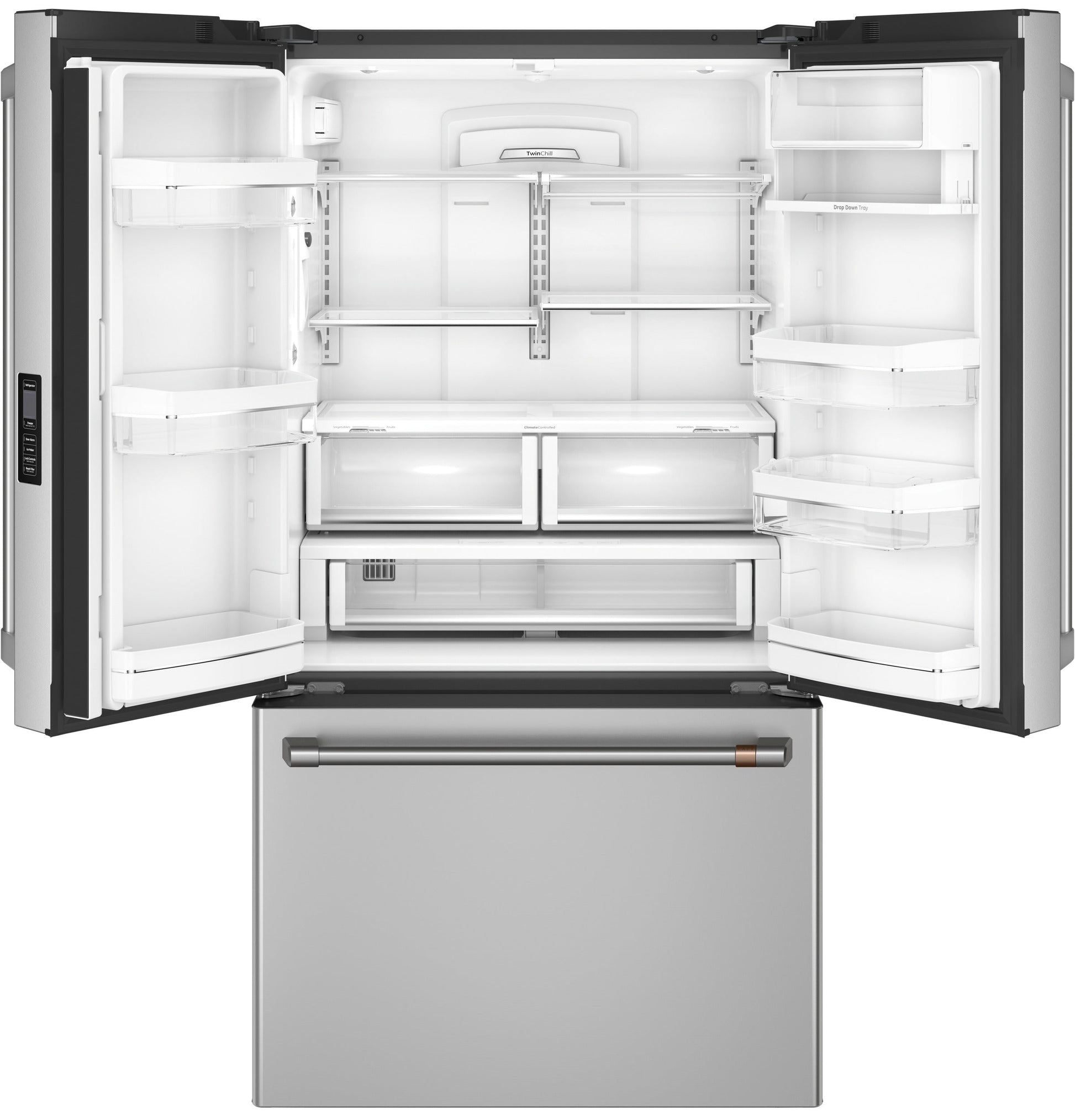 Café 23.1 Cu. Ft. Counter-Depth French-Door Refrigerator Stainless Steel - CWE23SP2MS1