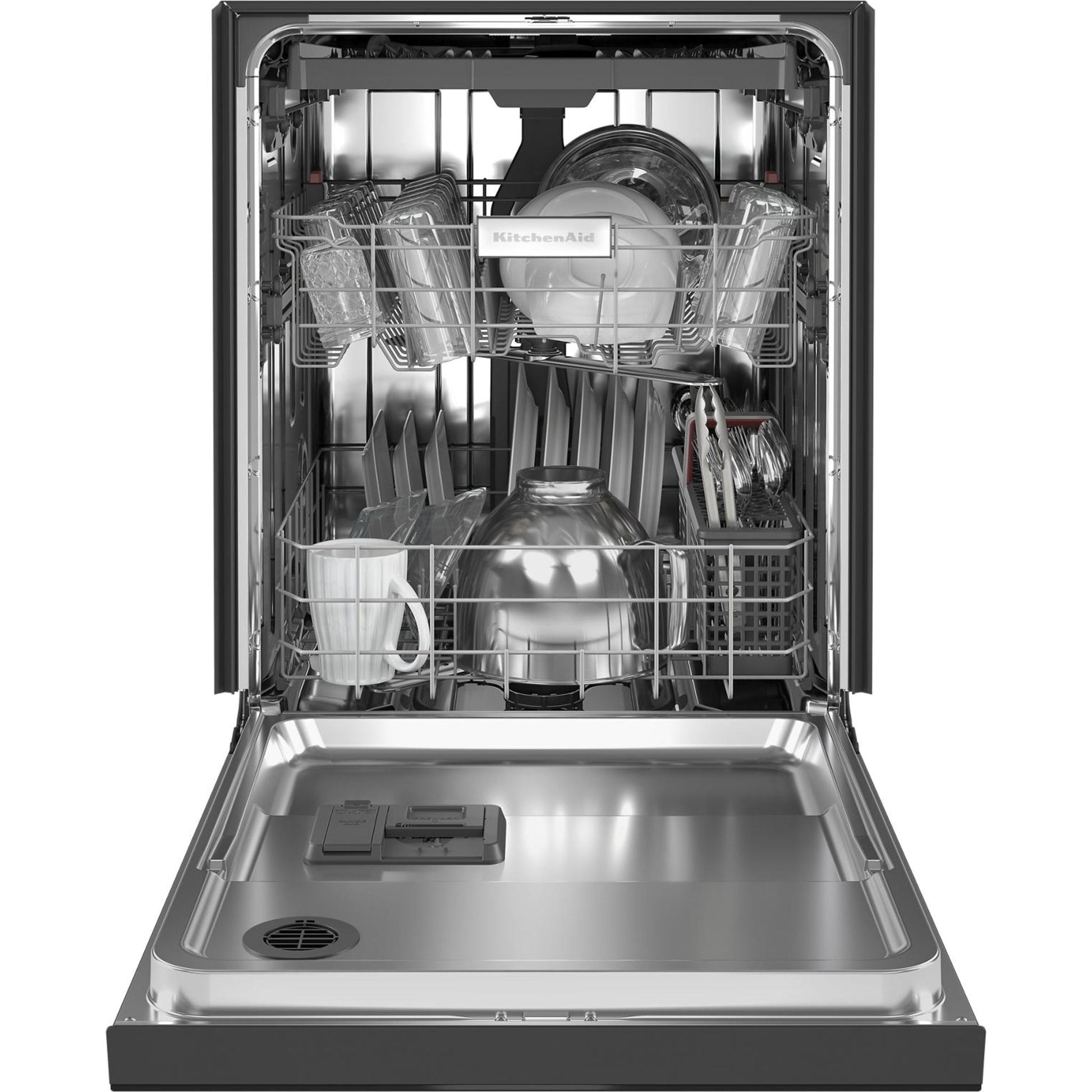 KitchenAid Dishwasher Stainless Steel Tub (KDFE204KBL) - Black