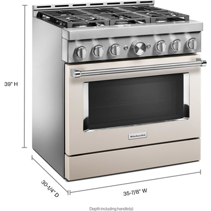 KitchenAid Gas Range (KFGC506JMH) - Milkshake