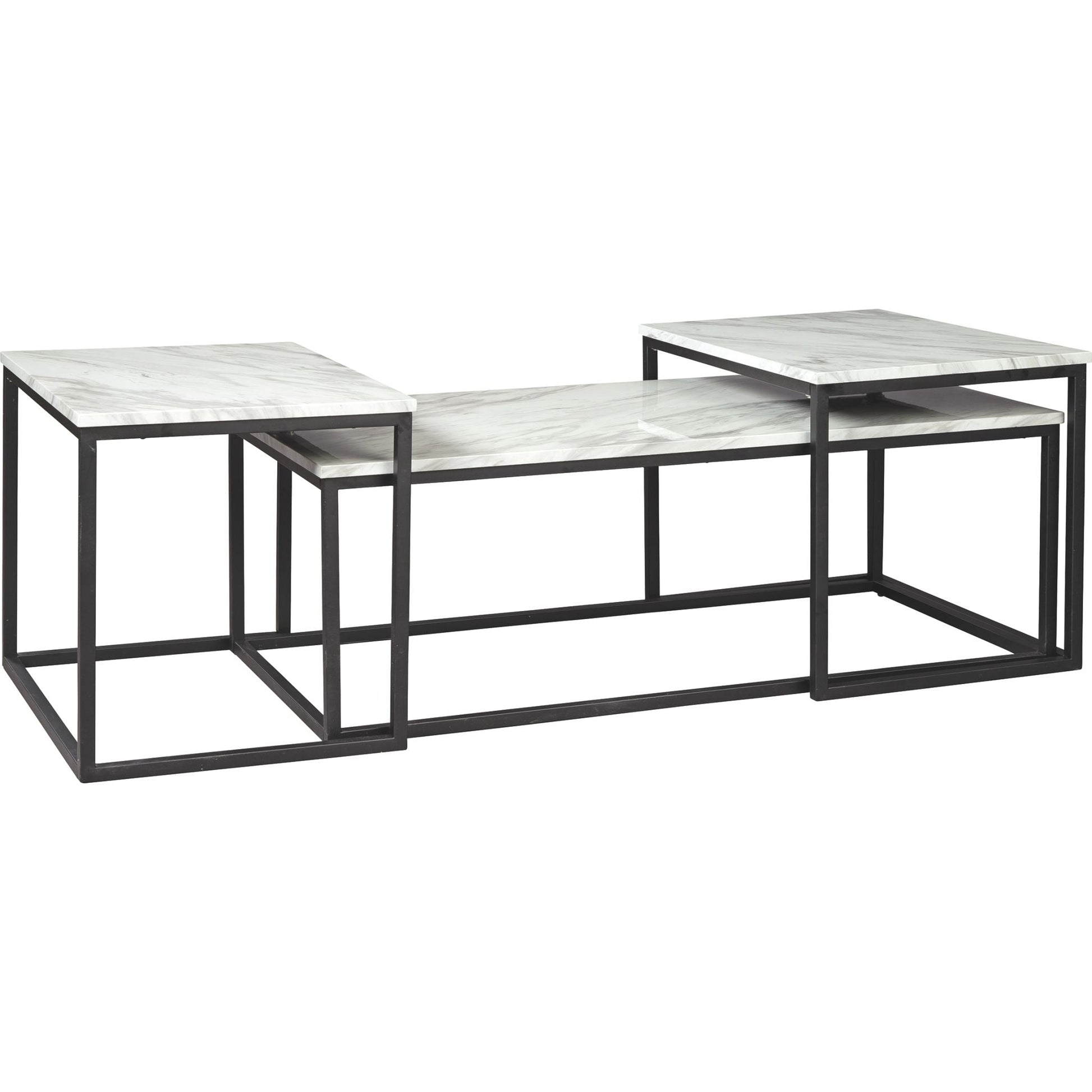 Donnesta 3 Pack Tables - White