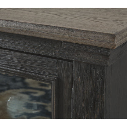Tyler Creek Extra Large TV Stand - Black/Gray