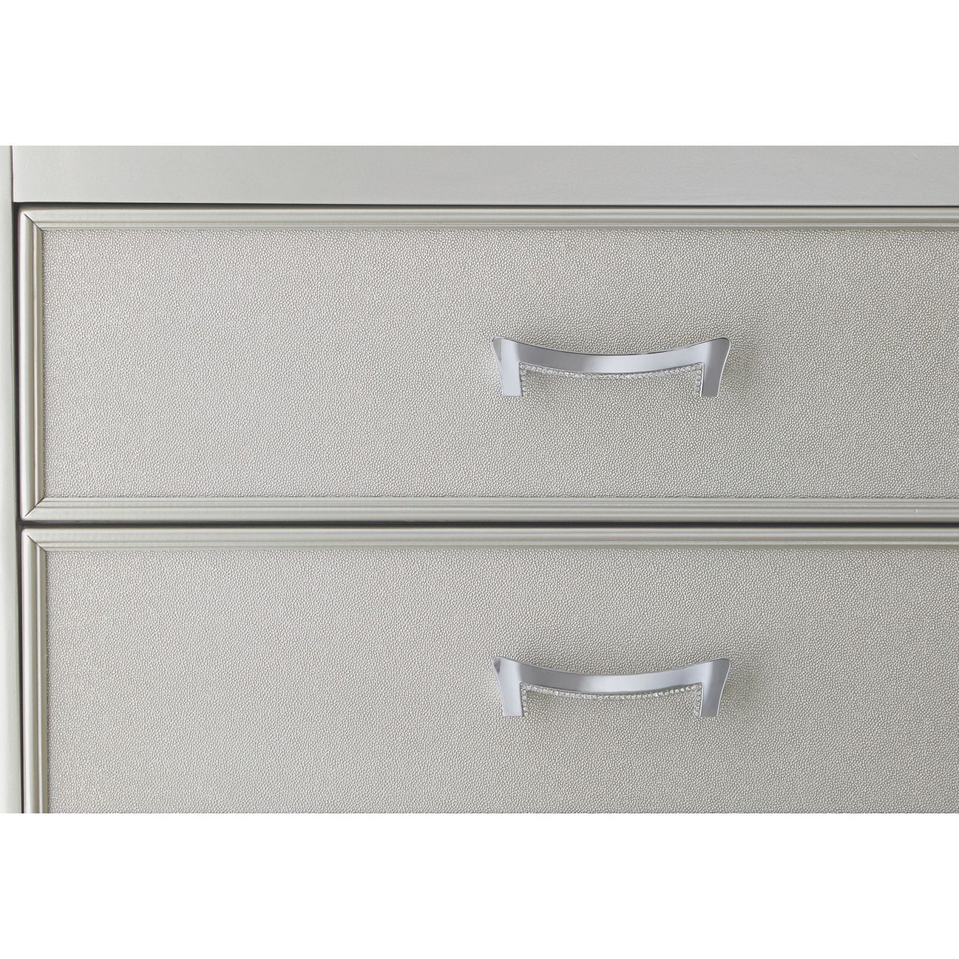 Coralayne Nightstand - Silver