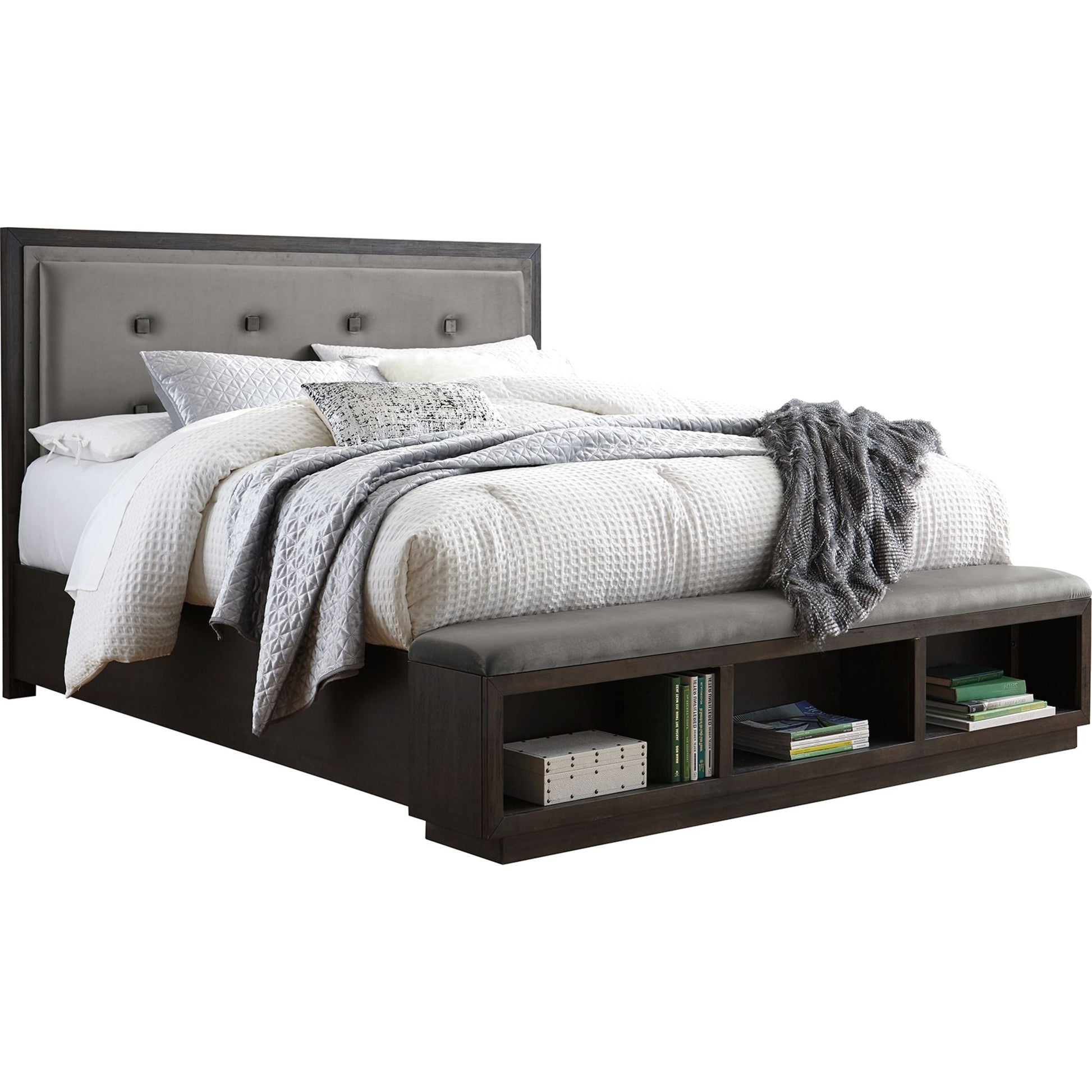 Hyndell 5 Piece Bedroom Package - Dark Brown