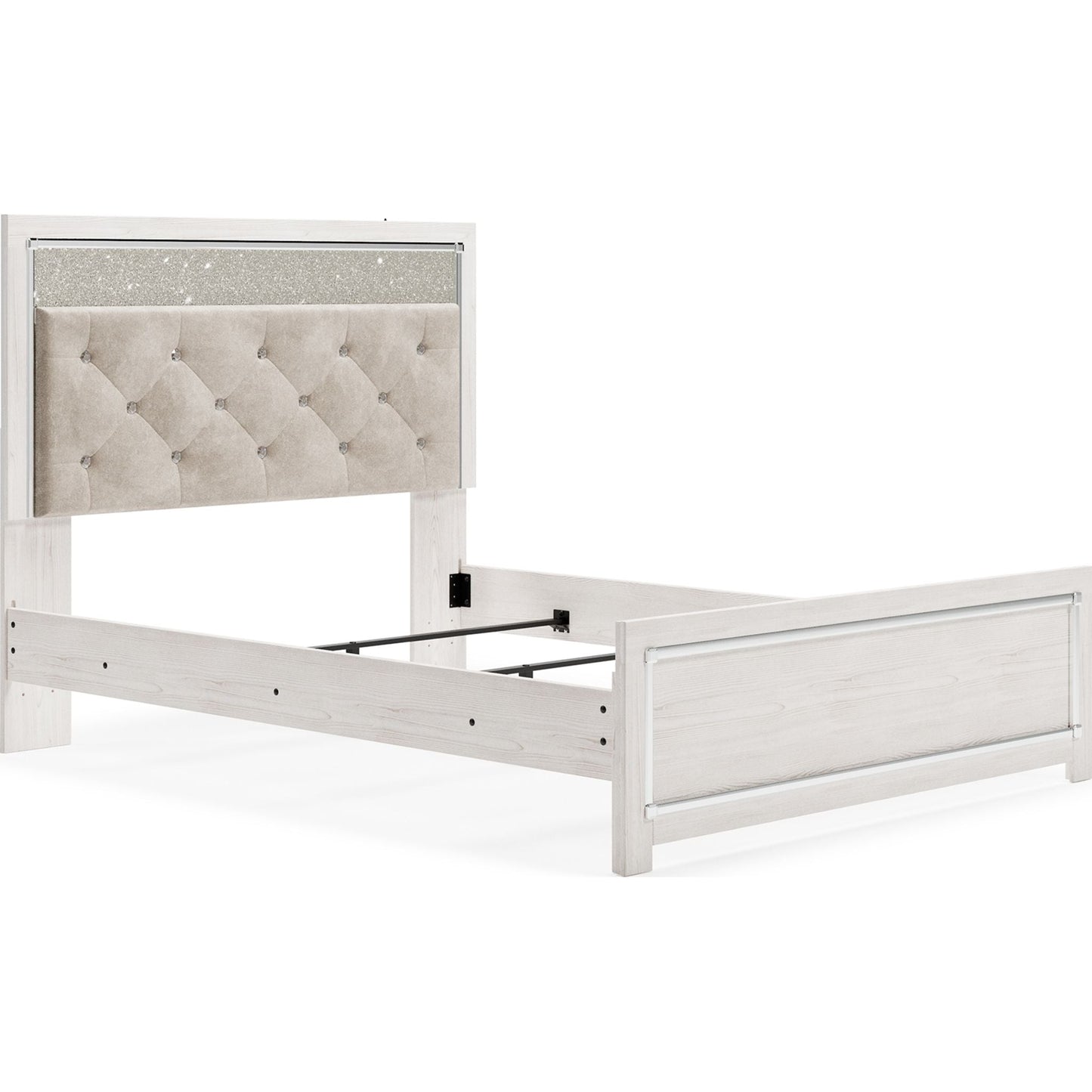 Altyra 3 Piece Panel Bed - White