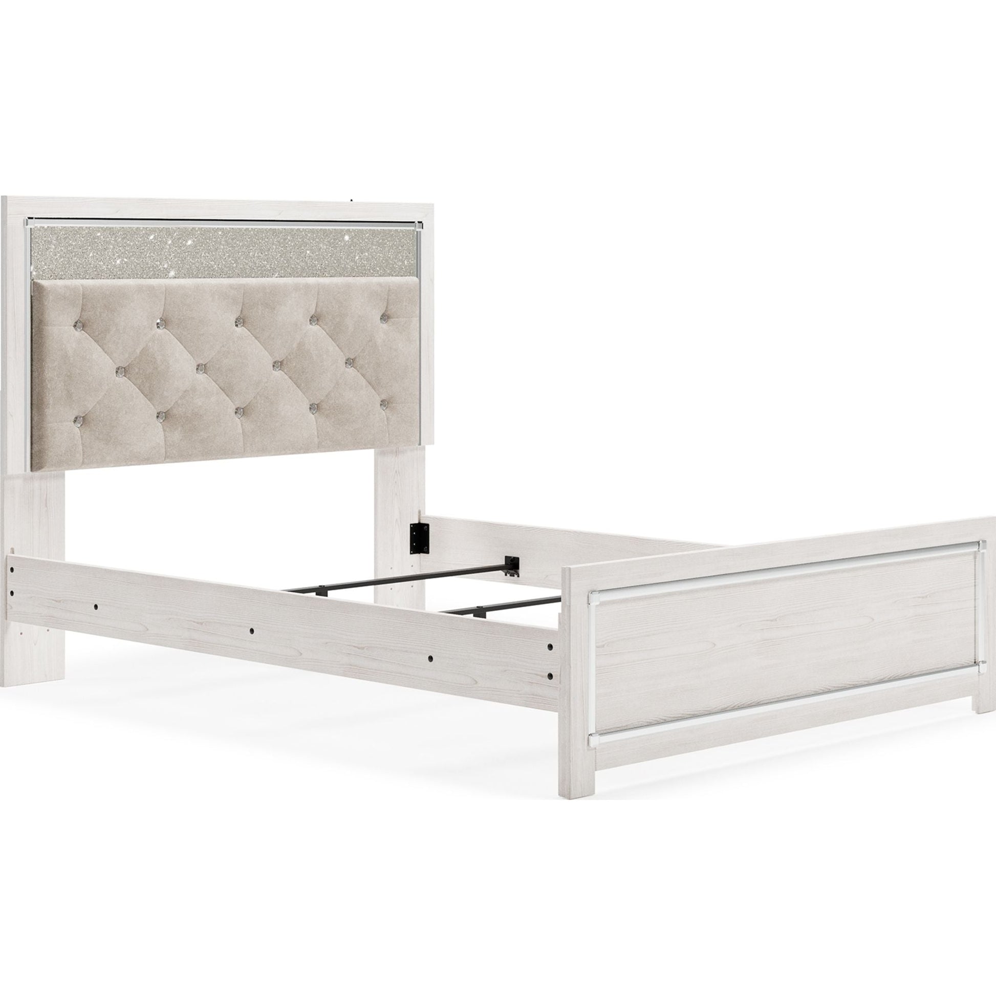 Altyra 3 Piece Panel Bed - White