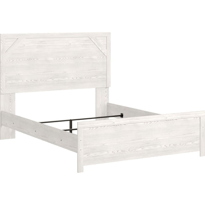 Gerridan 3 Piece Queen Panel Bed - White/Gray