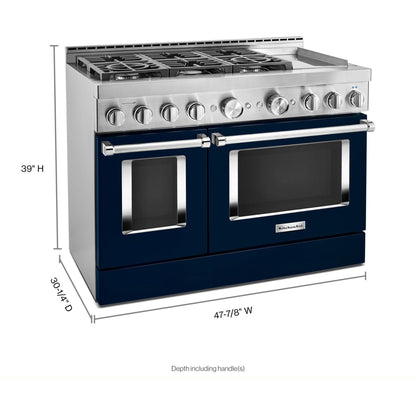 KitchenAid Gas Range (KFGC558JIB) - Ink Blue